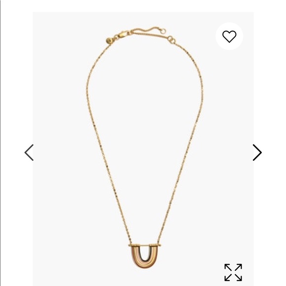 Madewell enamel rainbow necklace - Picture 2 of 8